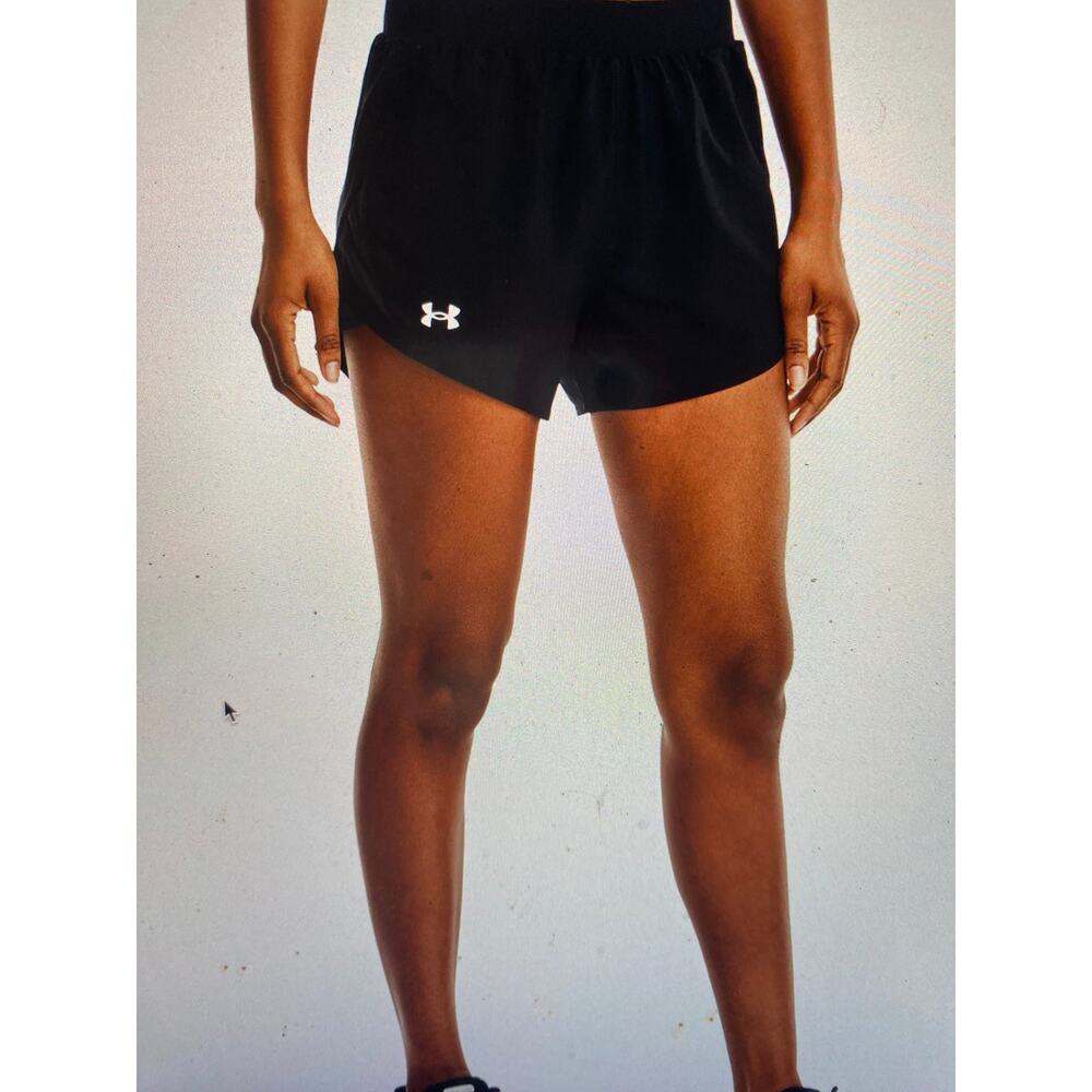 2 Under Armour Women's Size M Athletic Shorts Loose Heatgear Black/Blue 2 pairs - Picture 7 of 10
